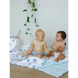 Organic Muslin Four-Layer Reversible Snug Blanket