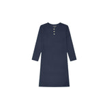 Girls Button Ribbed Nightgown