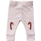 Baby Girl Patch Ribbed Leggings