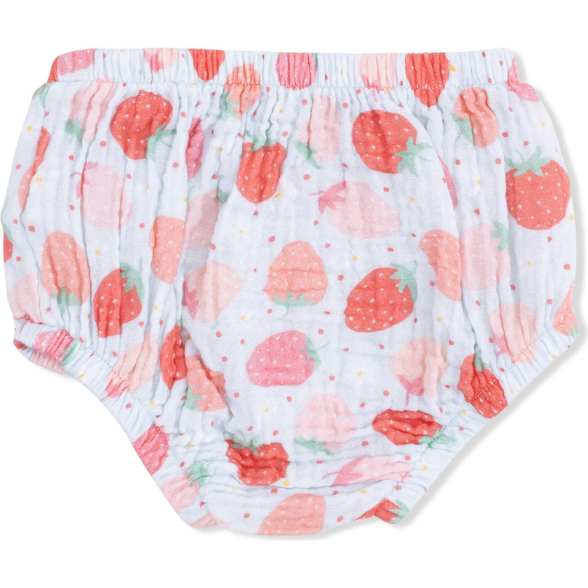 Strawberry Bliss - Jill Dress with Bloomer & Large Bow