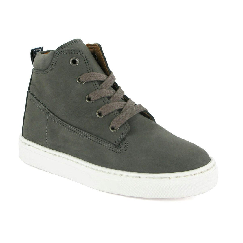 Nubuck Leather Sneaker Boots, Grey