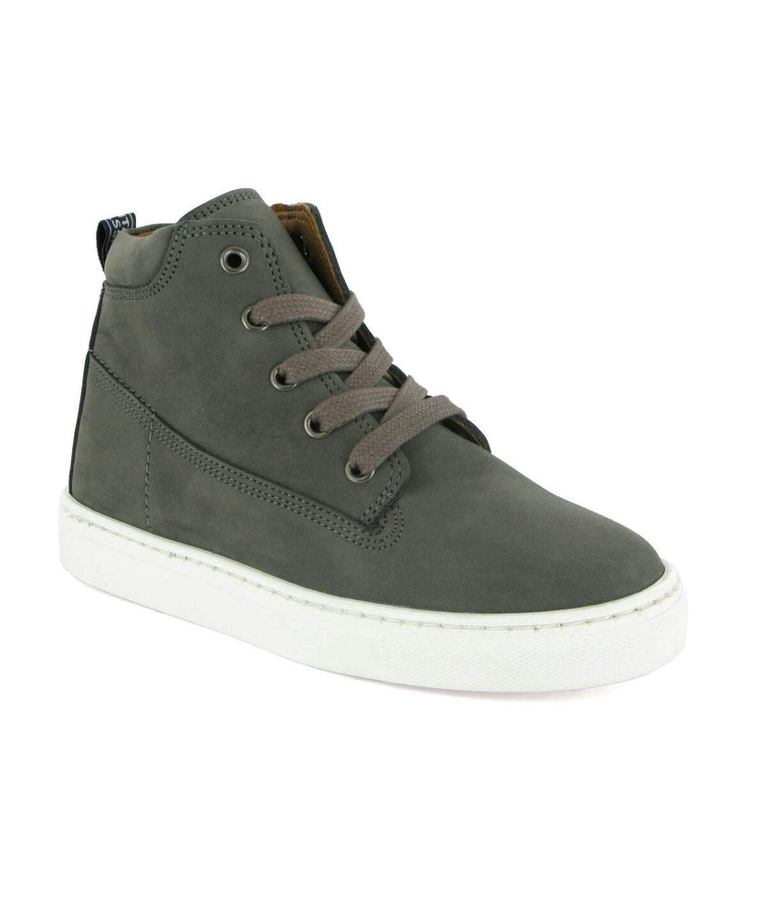 Nubuck Leather Sneaker Boots, Grey