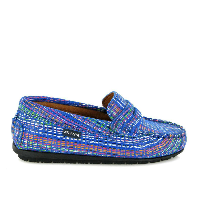 Penny Moccasins, Blue Multi