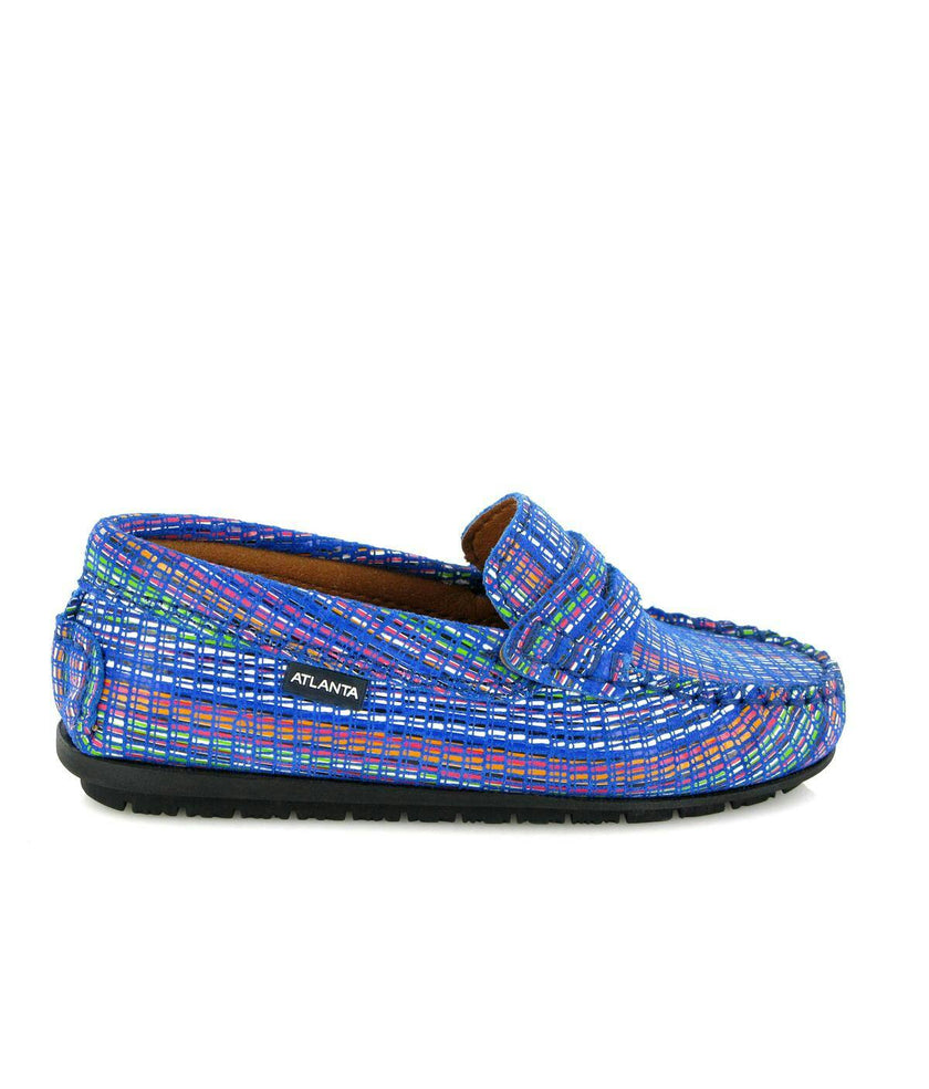 Penny Moccasins, Blue Multi