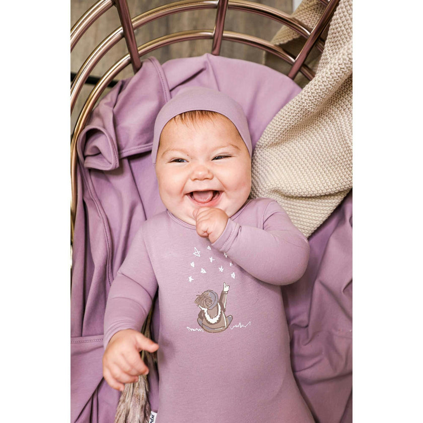 Star Gazer Round Neck Long Sleeve Footie