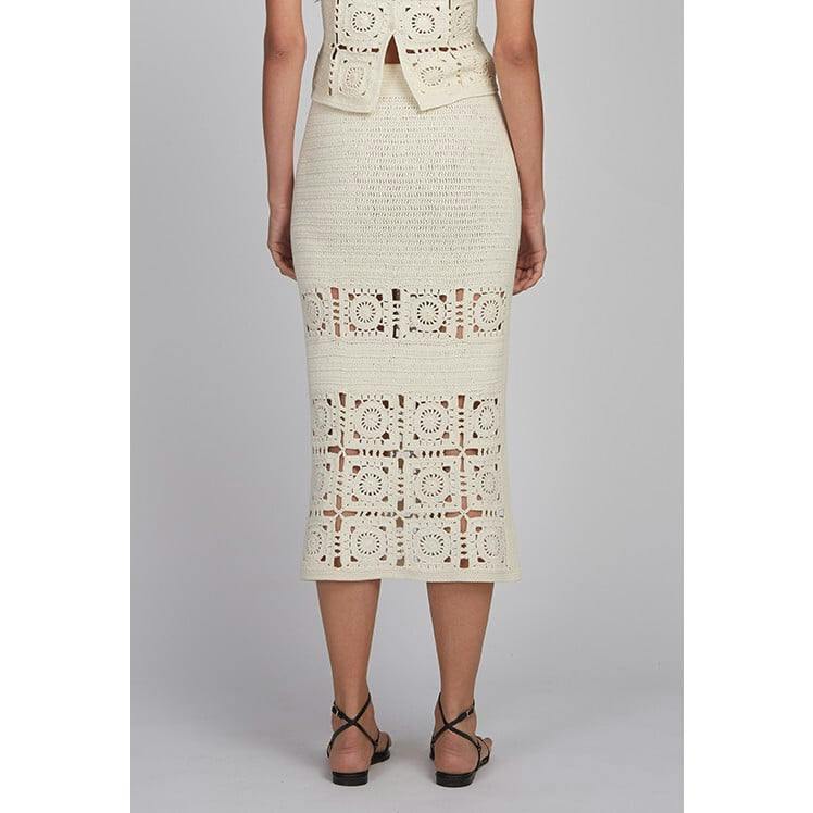 JANA CROCHET SKIRT | IVORY