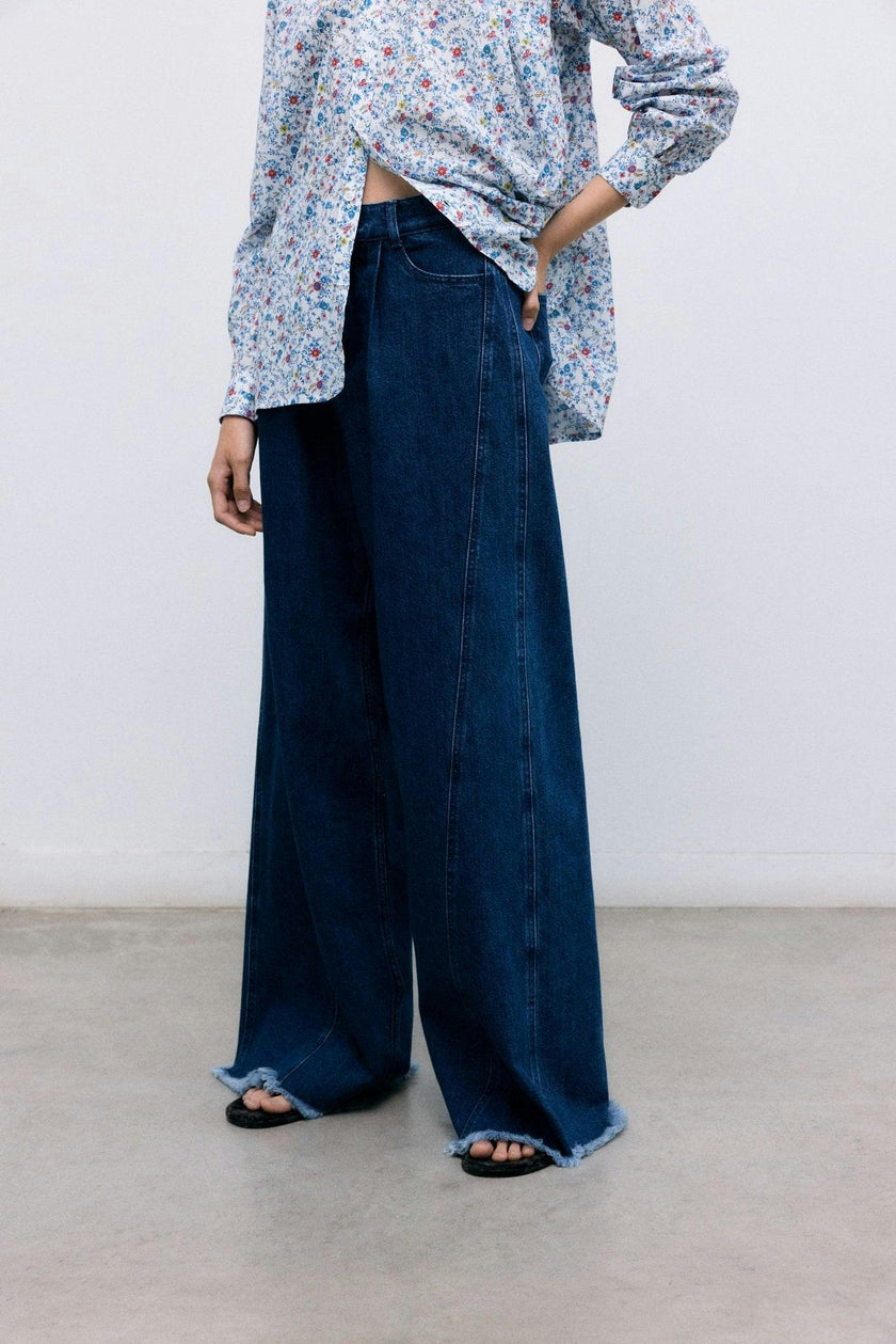 TNS Denim Extra Wide Woman Pant Indigo Denim