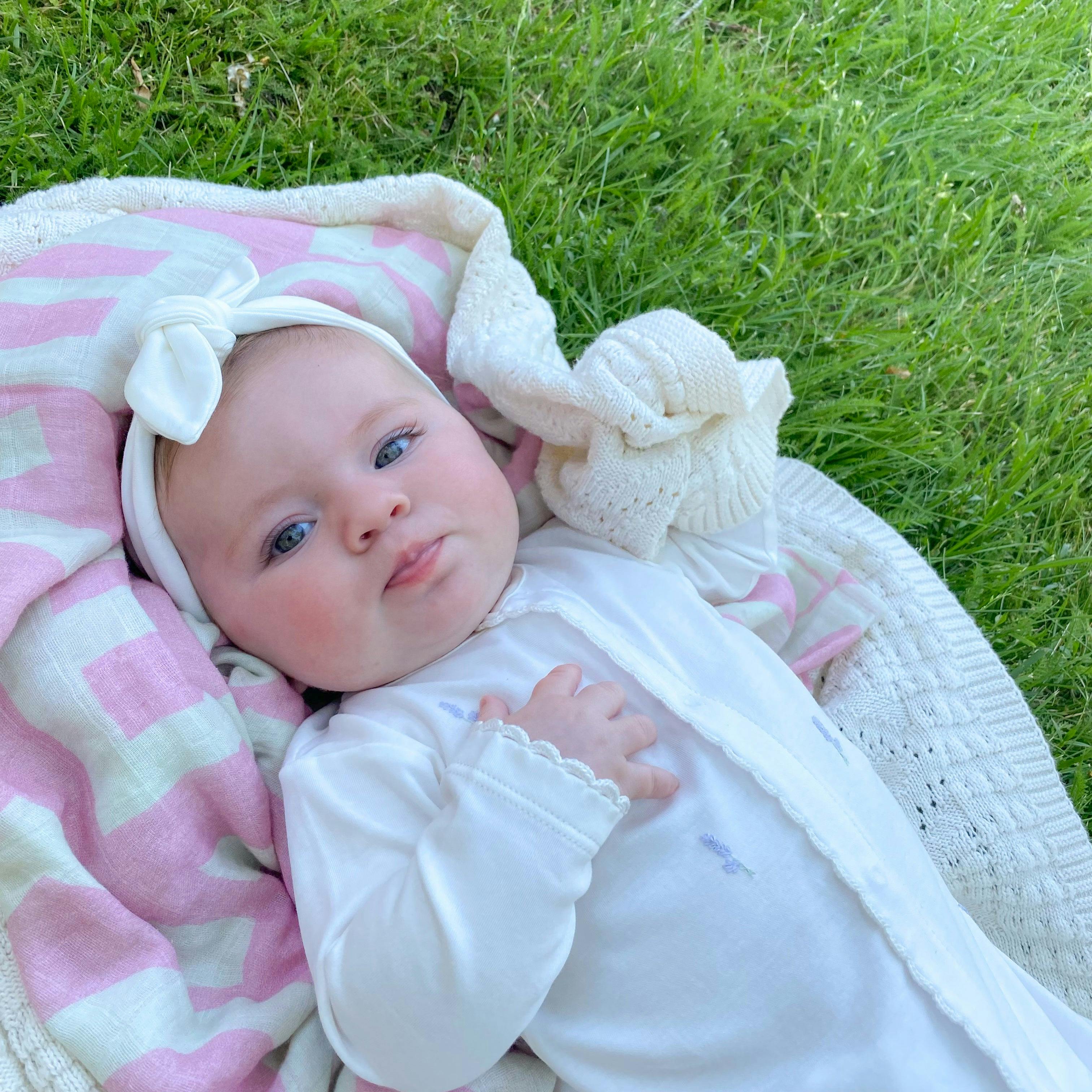 Pima Baby Headband White