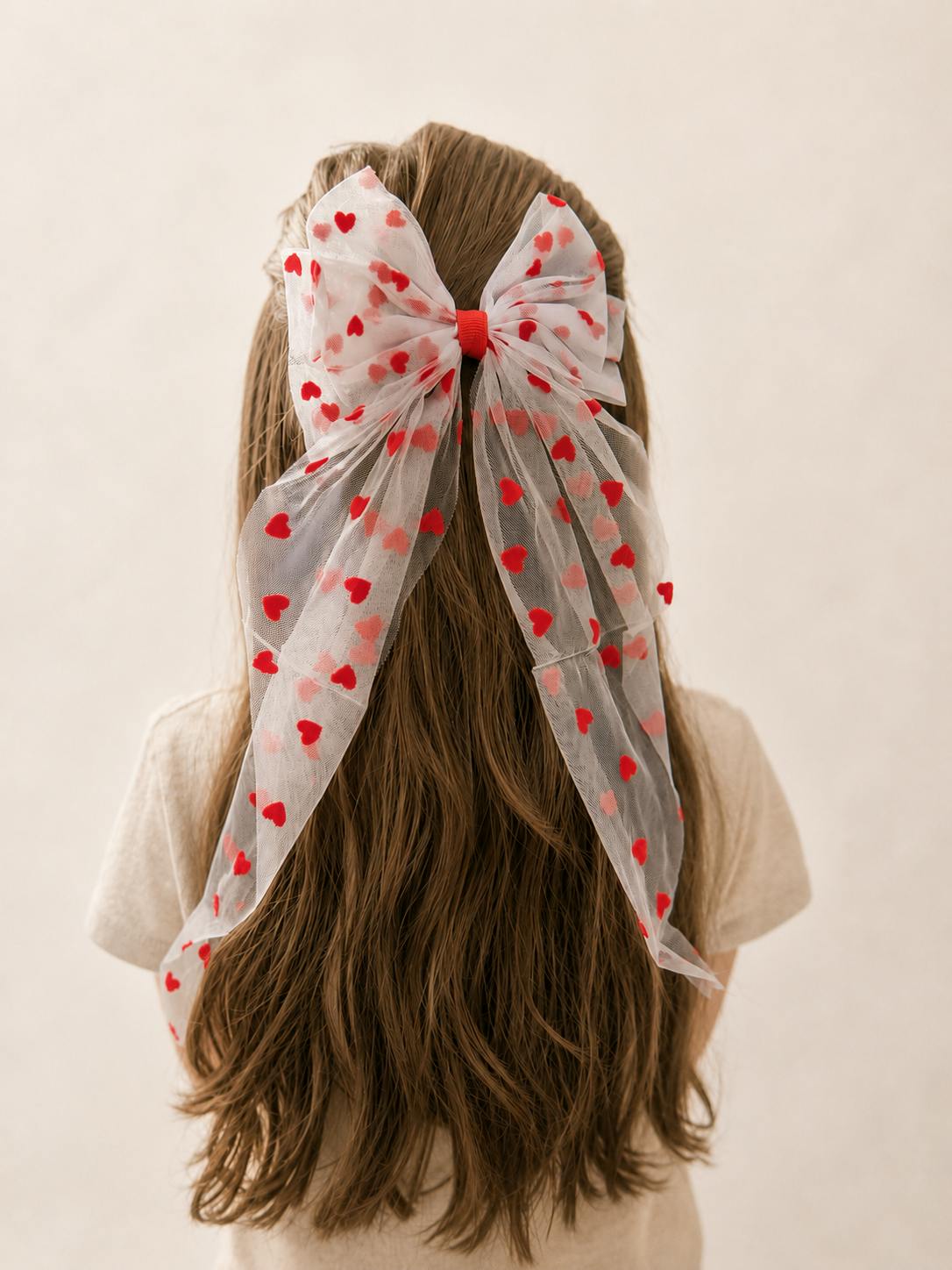 Heart Flutter Bow Clip