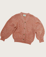 Kids Ellis Rust Lilac Knit Cardigan