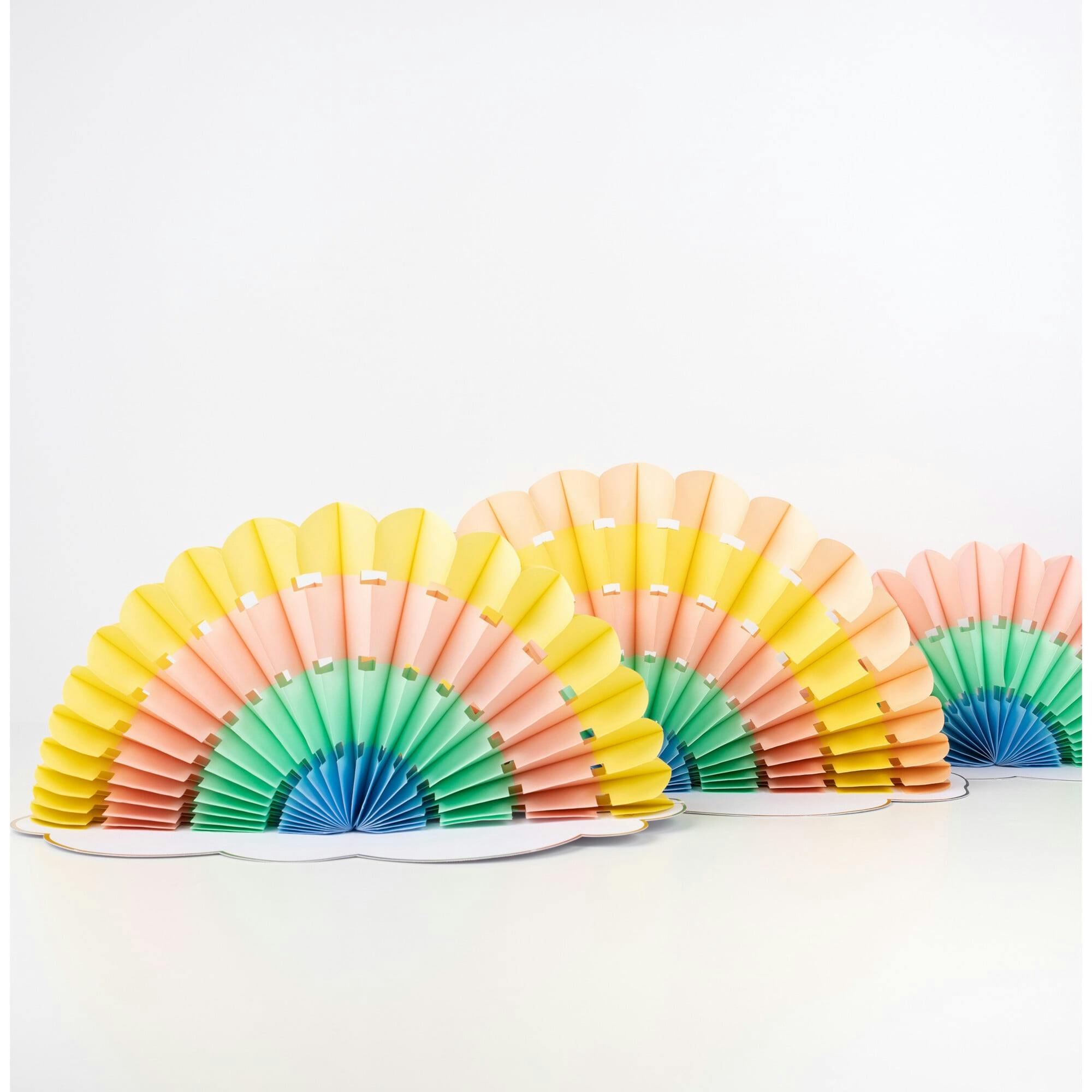 Honeycomb Rainbow Decorations