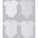 Baby Boy Short Sleeve 4pc Onesie Set