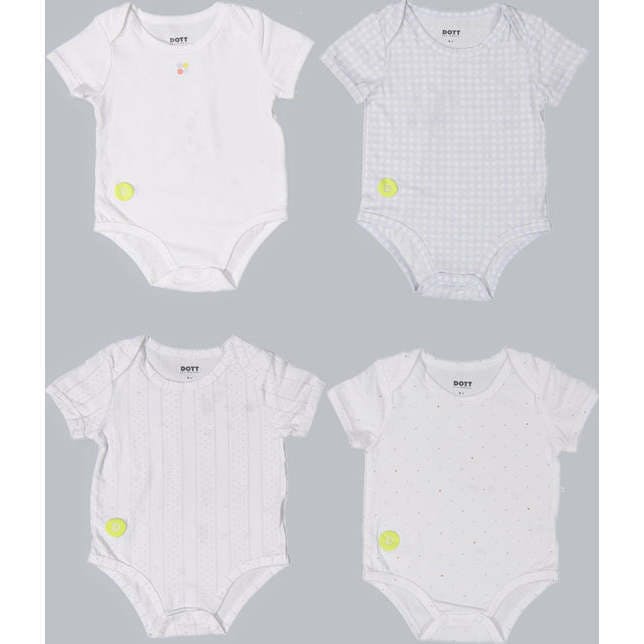 Baby Boy Short Sleeve 4pc Onesie Set
