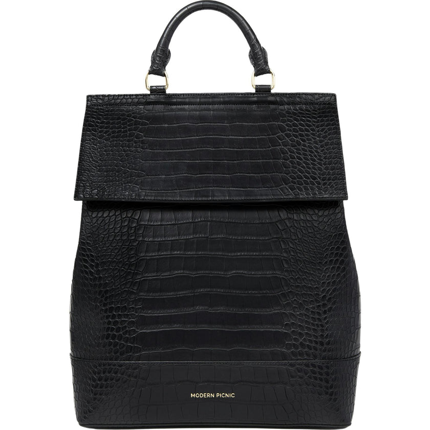 Women's Vegan Leather Padded Laptop Sleeve Backpack