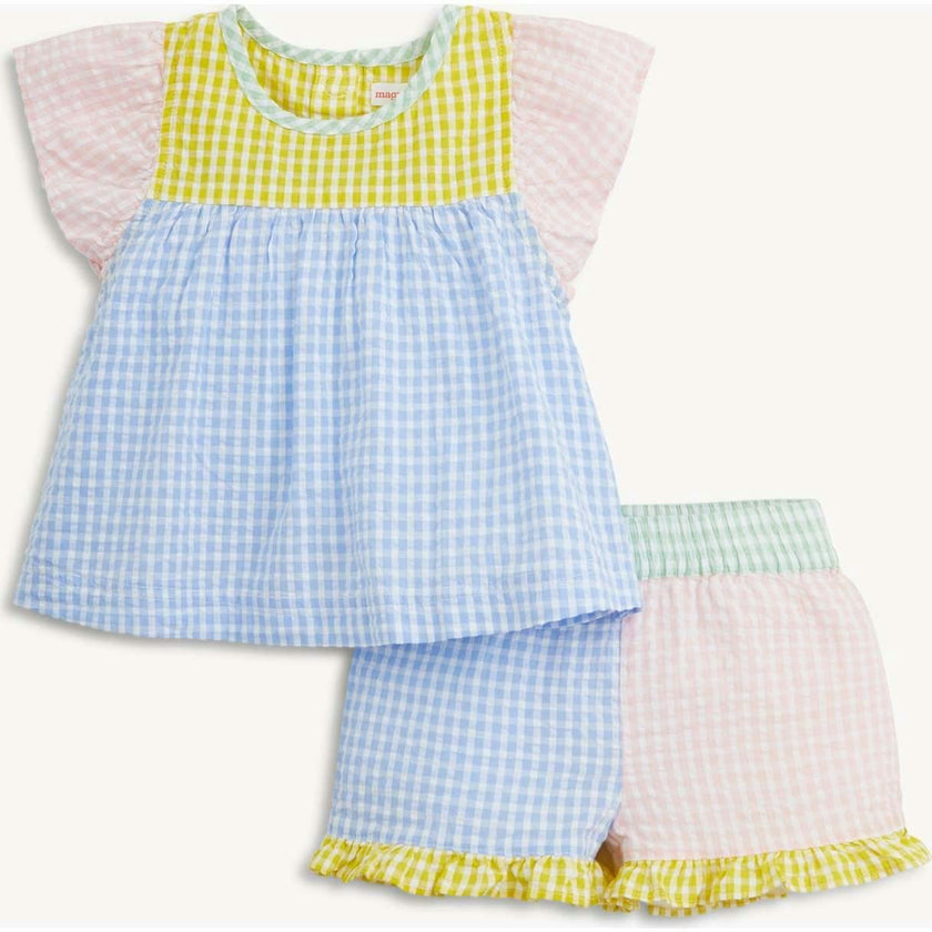 Magnetic Flutter Sleeve Top & Shorts
