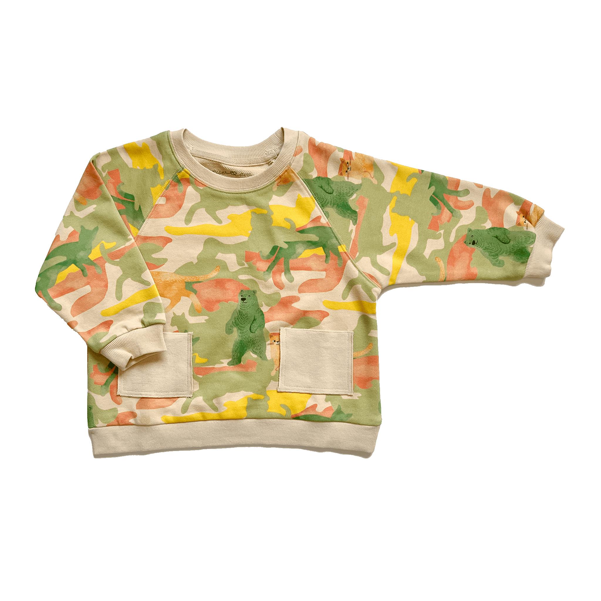 Toby Printed Long Sleeve Terry Sweatshirt