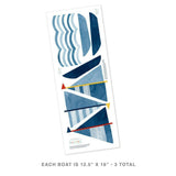 Three Boats • Peel-and-Stick Wall Decals