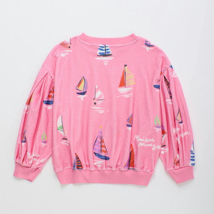 BARCOS TOWEL SWEATSHIRT PINK