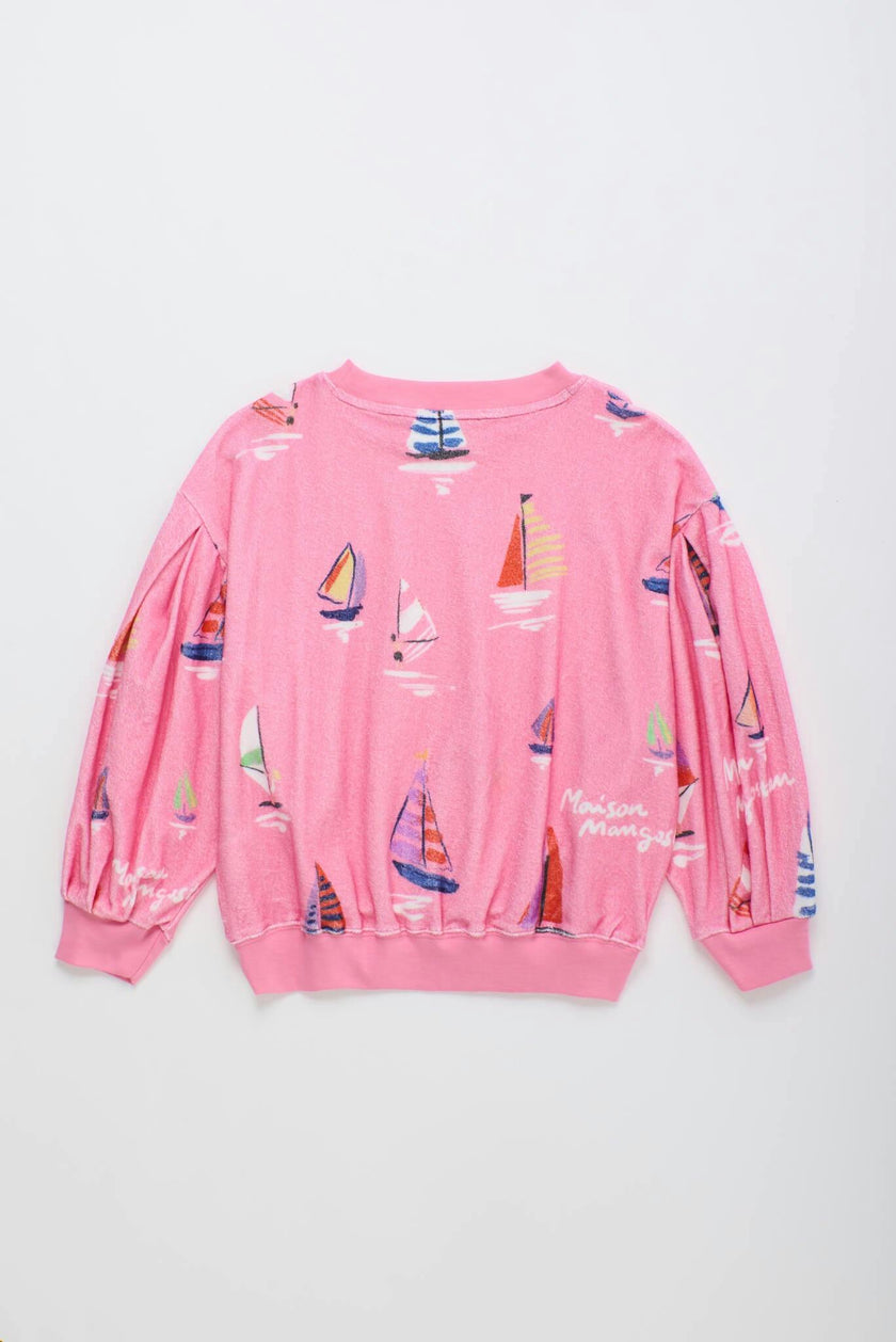 BARCOS TOWEL SWEATSHIRT PINK