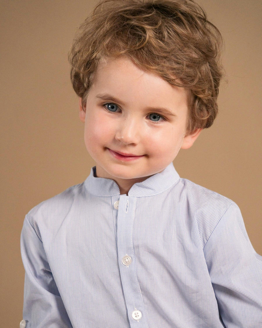 Pereprine Shirt Navy Minicheck
