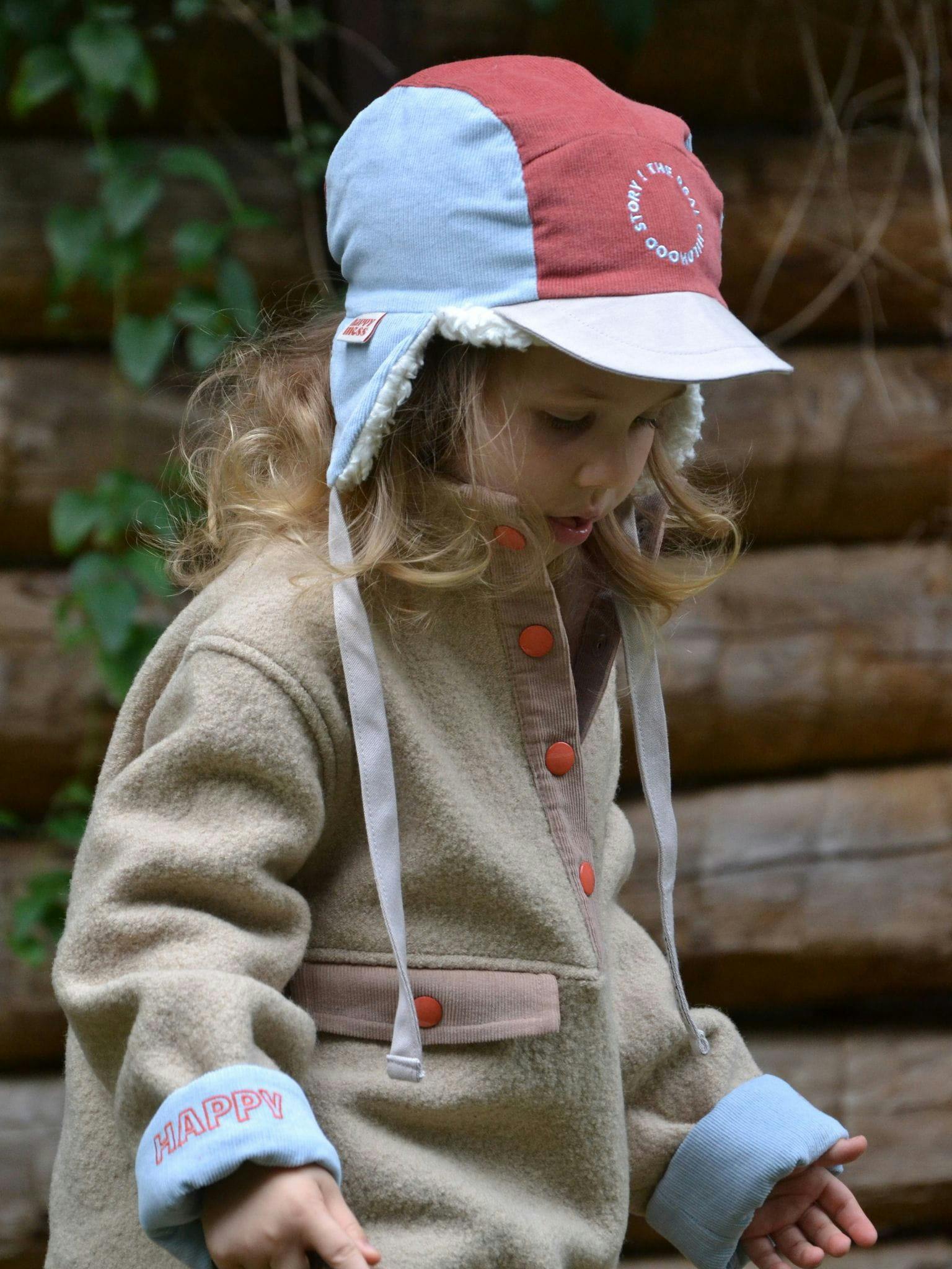 children's organic cotton cap - arctic cherry