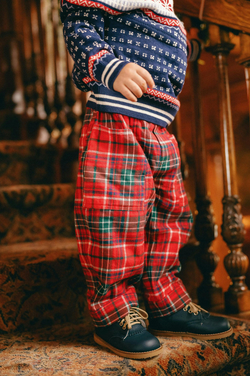 Baby Boys Oliver Pants in Christmas Cheer Plaid