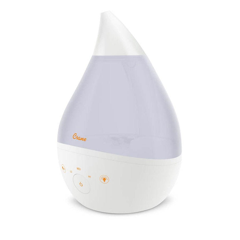 Crane 4-in-1 Top Fill Humidifier, 1 Gallon with Sound Machine, Night Light