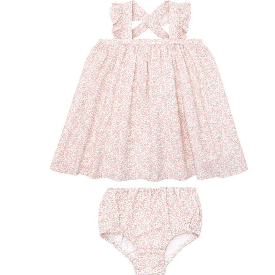 Baby Antique Floral Flutter Tank Bloomer Set