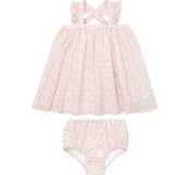 Baby Antique Floral Flutter Tank Bloomer Set