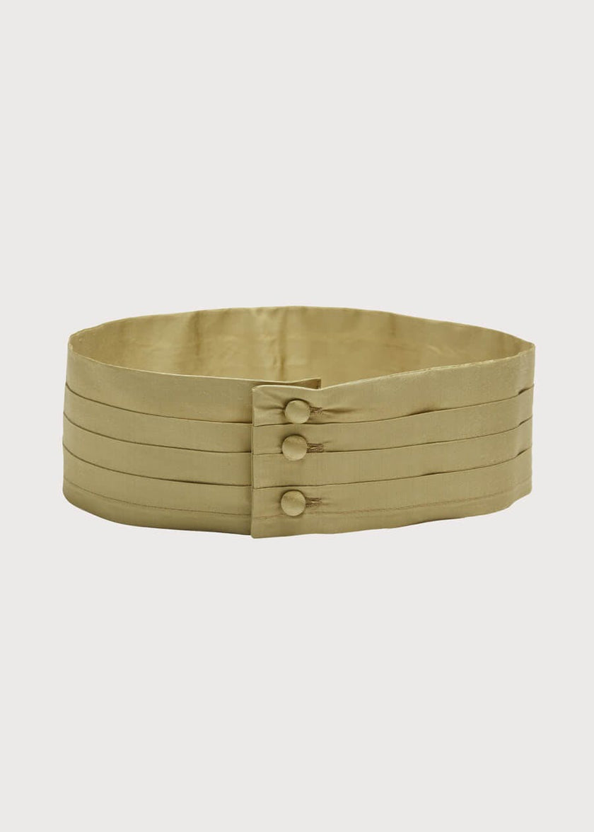 Green Silk Pageboy Cummerbund