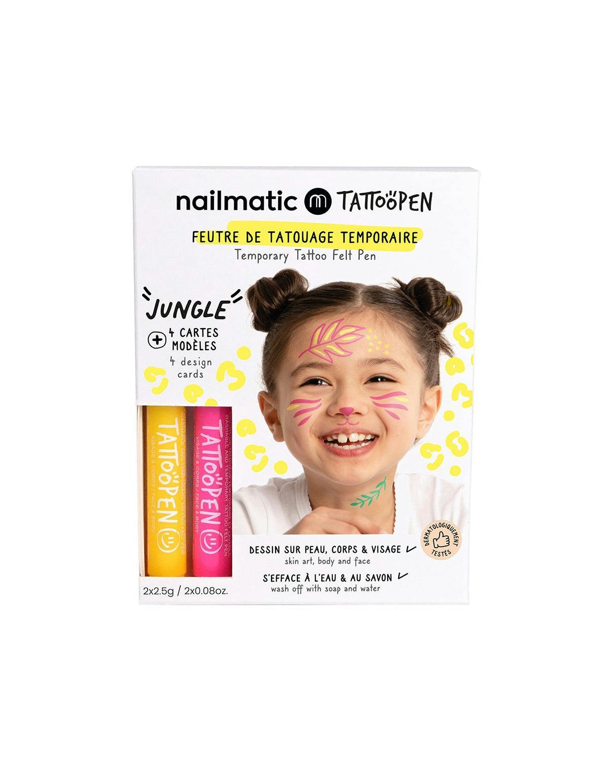 Tattoo Pen Set for Kids JUNGLE