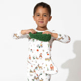 Santa's Workshop Bamboo Sherpa Stocking