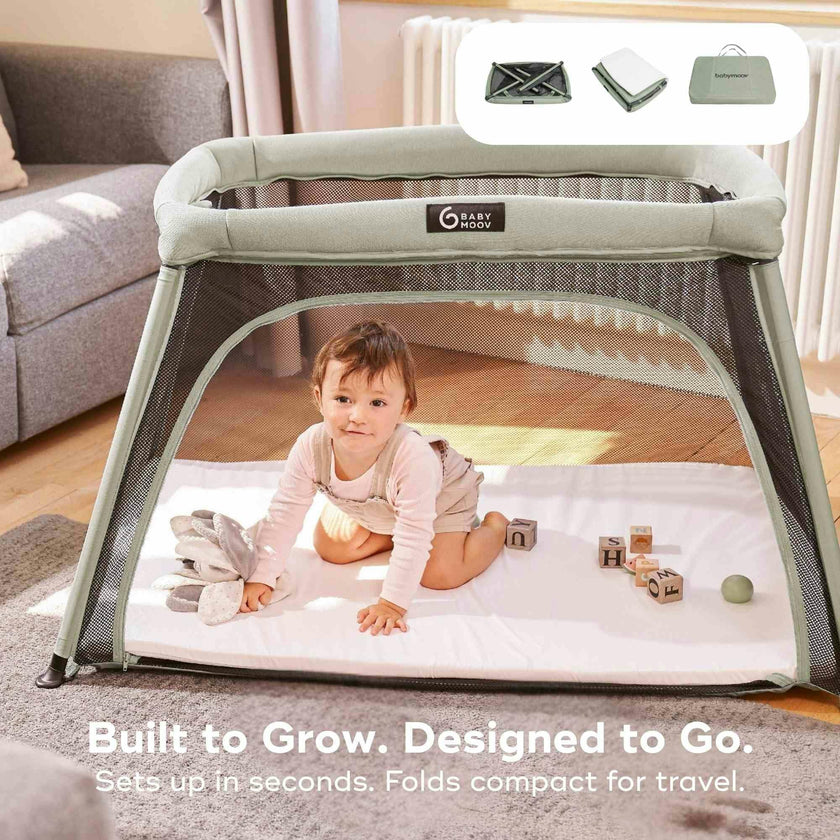 Moov and Comfy 3-in-1 Travel Crib and Play Yard
