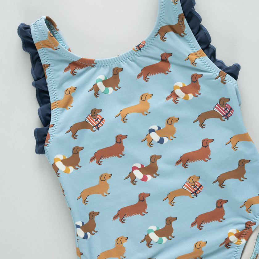 Girls Sylvie Suit - Swim Dachshunds
