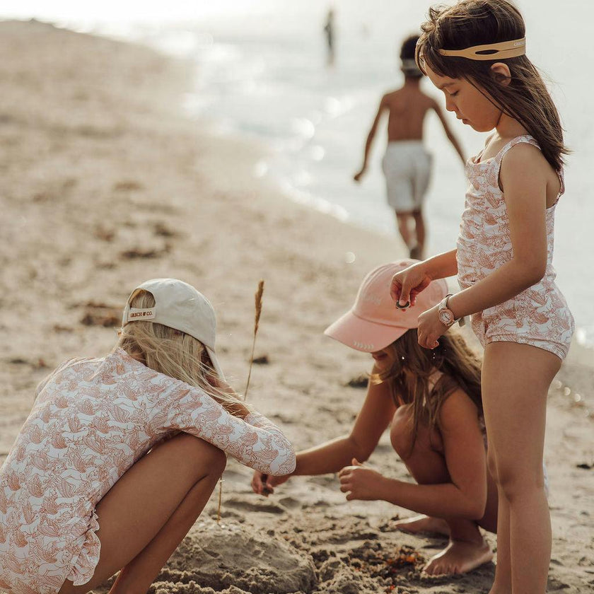 Vintage Girls 1 Piece Swimsuit | UPF + Recycled - Pegasus