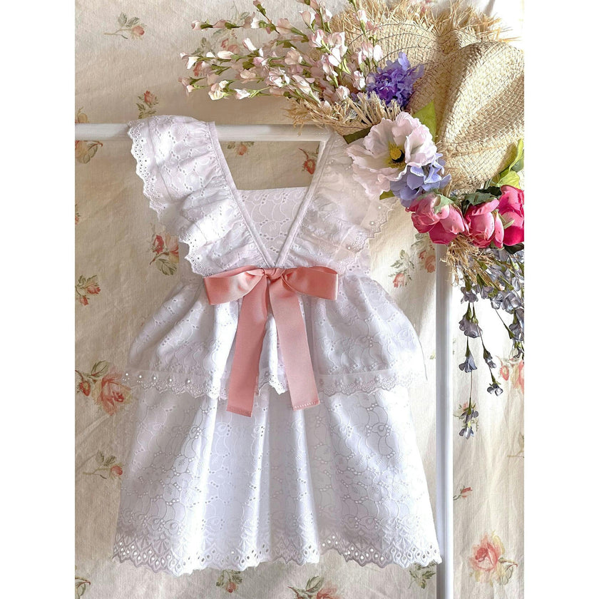 Queen Anne's Lace Dress, White
