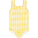 girls soleil gingham scoop neck one piece