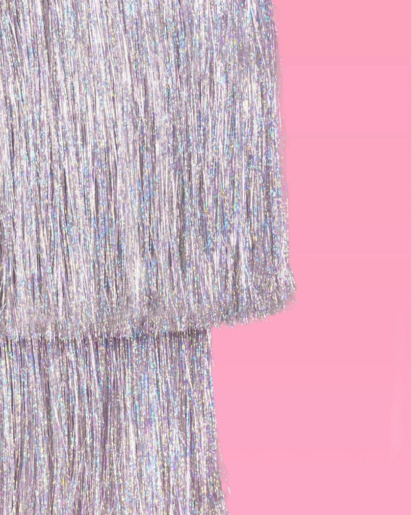 Shimmer Chandelier - iridescent foil chandelier