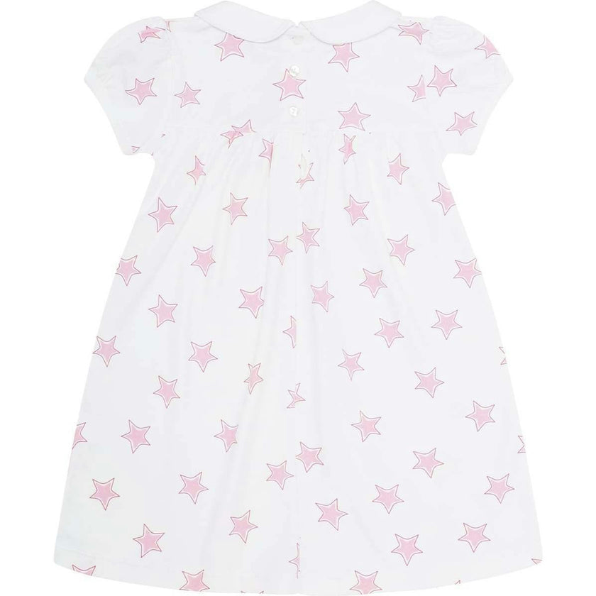 Pink Stars Print Playtime Dress