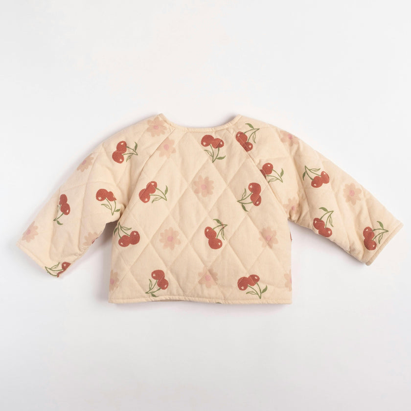Quilted Jacket in Cherry Bloom