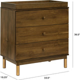 Gelato 3-Drawer Changer Dresser with Removable Changing Tray