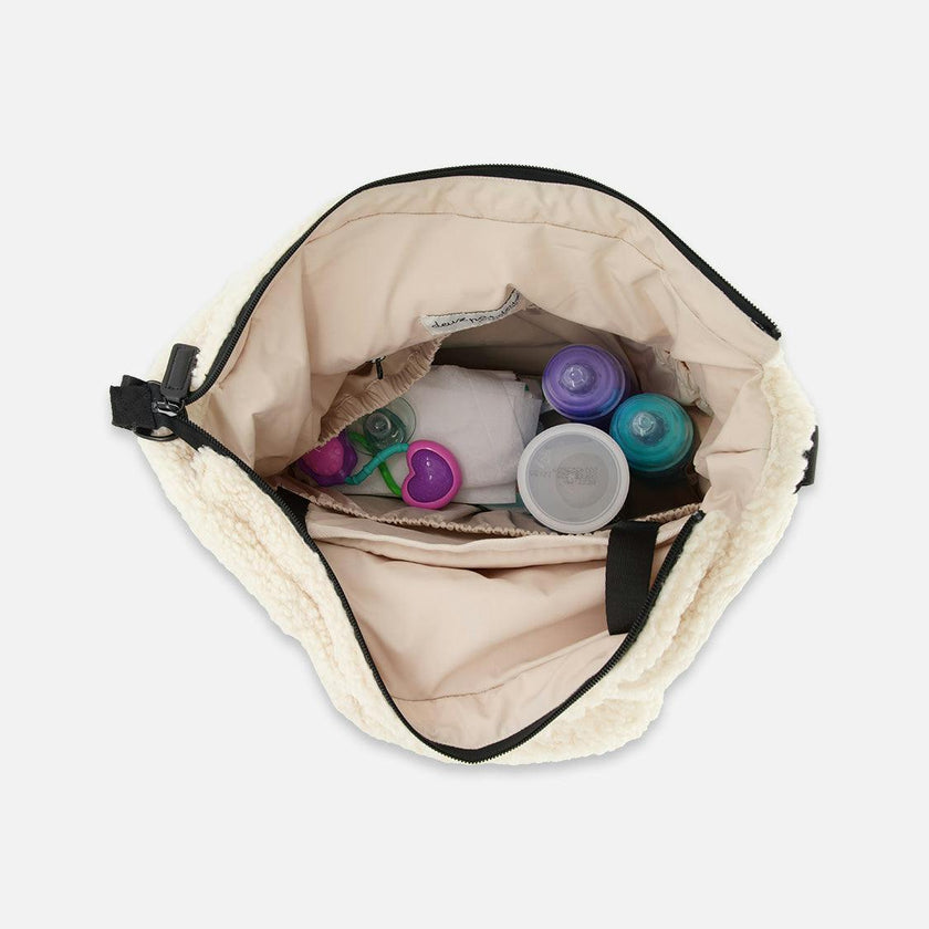 Diaper Bag Off-White With Changing Mat
