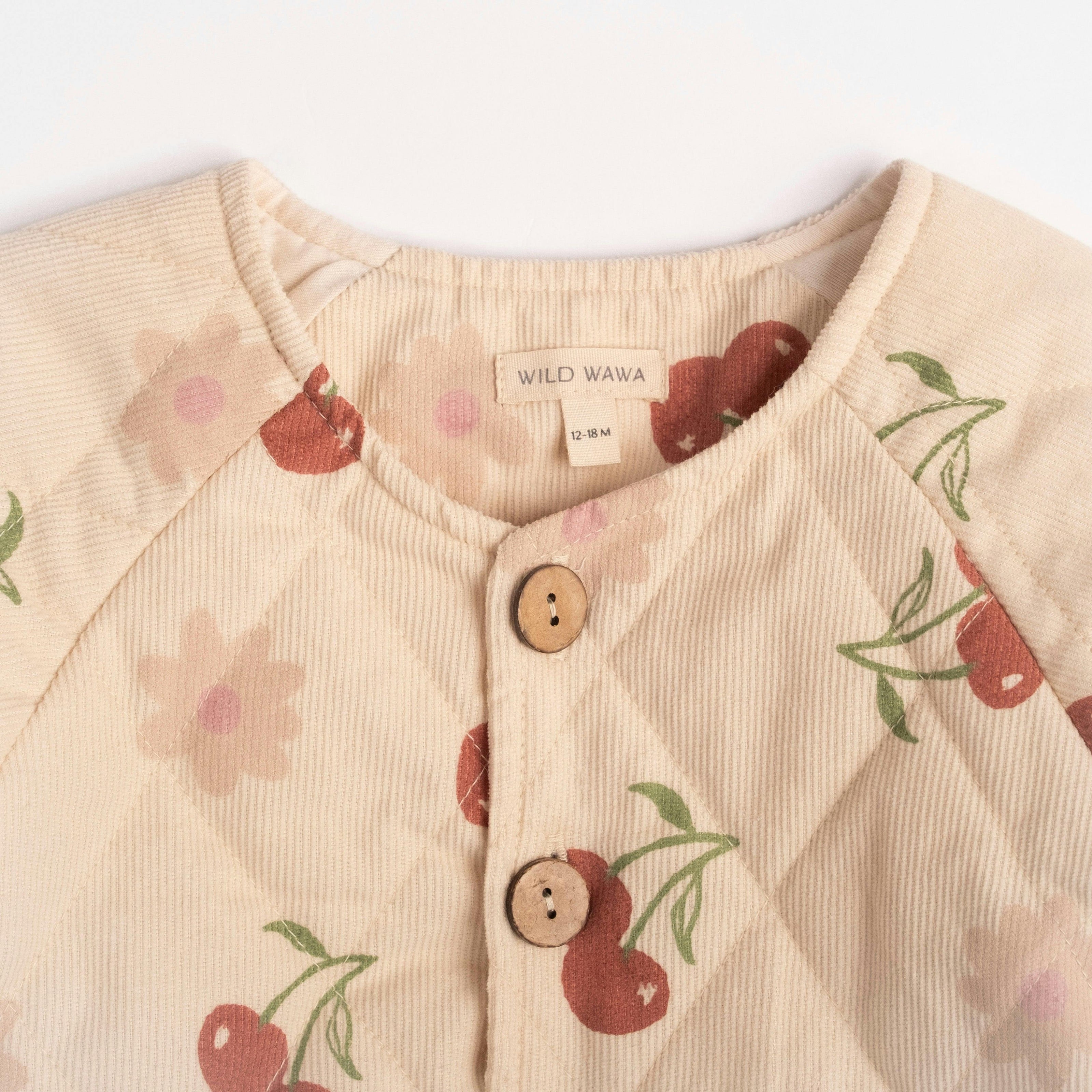 Quilted Jacket in Cherry Bloom
