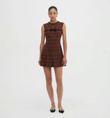 The Michelle Dress - Chestnut Plaid