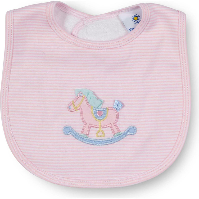 Stripe Knit Bib With Rocking