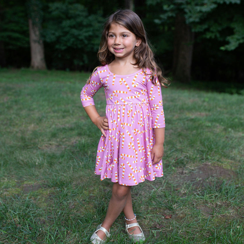 Candy Canes Christmas Twirly Dress