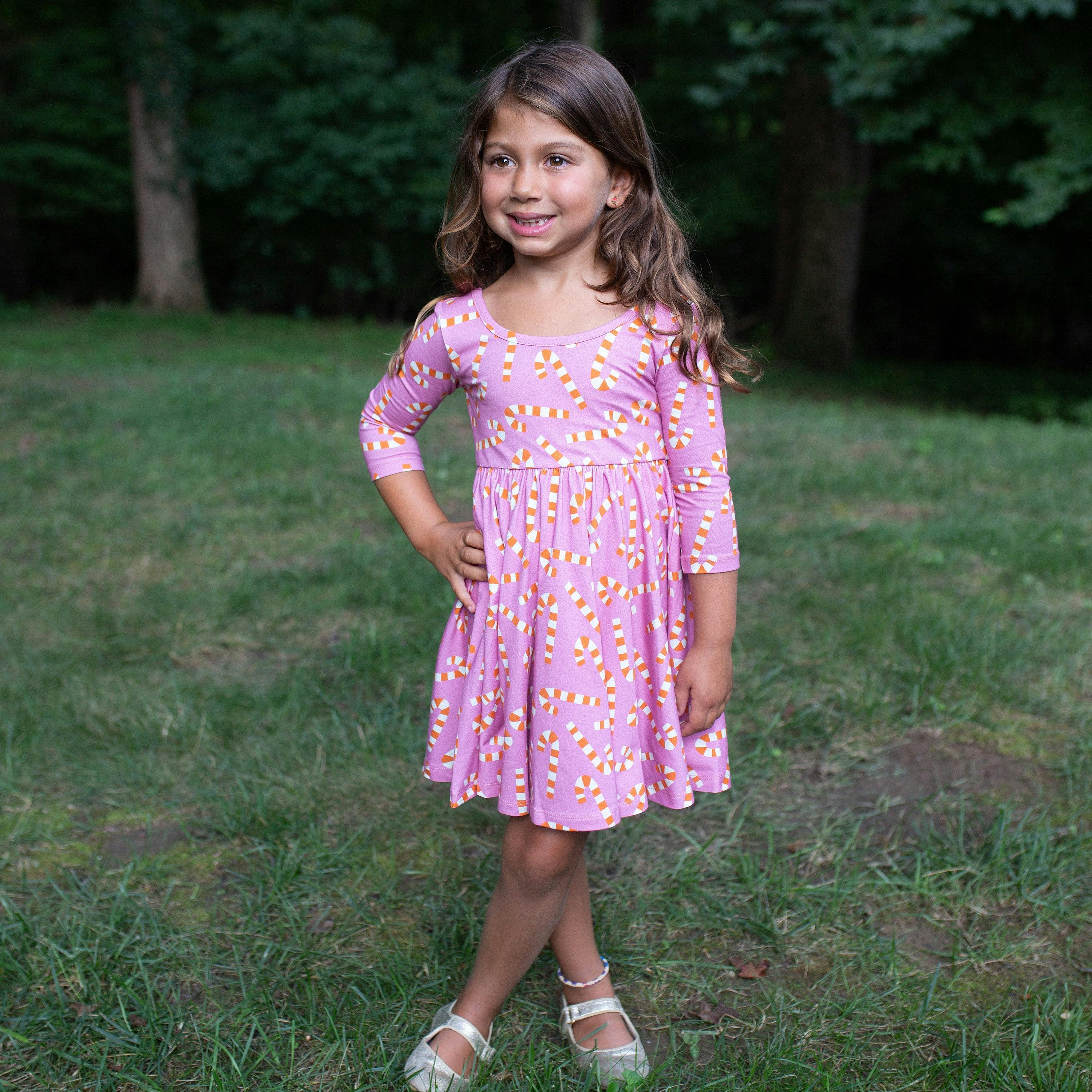 Candy Canes Christmas Twirly Dress
