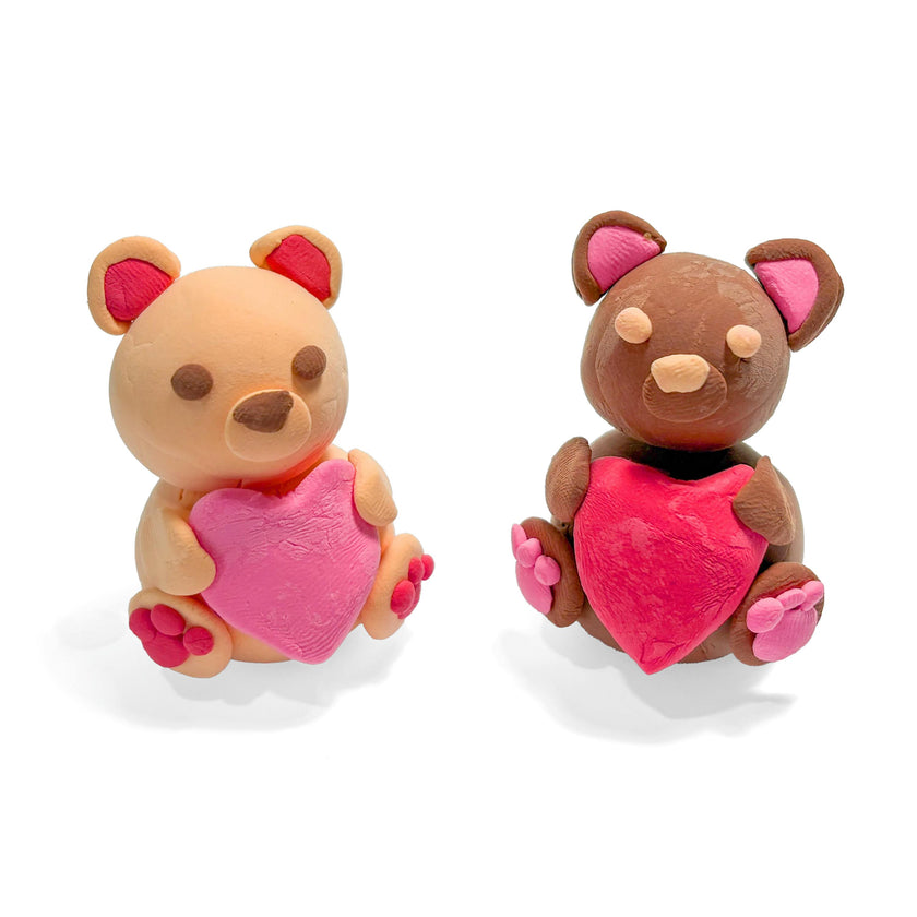 Creatibles Mini Air Dry Clay Kit - Lovely Bears BFFs - 2 Designs