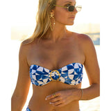 The Greece - Gold Ring Bandeau Bikini Top