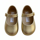 Mary Jane Pre-Walker Baby Girl Shoes - Gold
